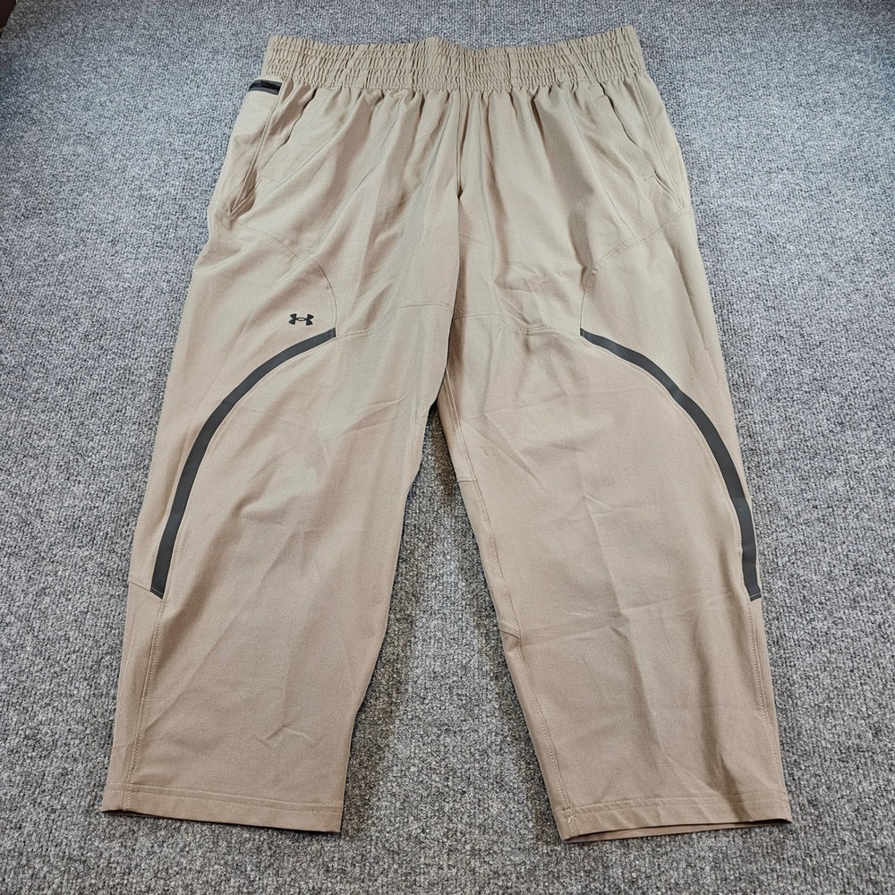 Under Armour Women XL Brown Unstoppable Ankle Pant Storm Water Repellent 1382741